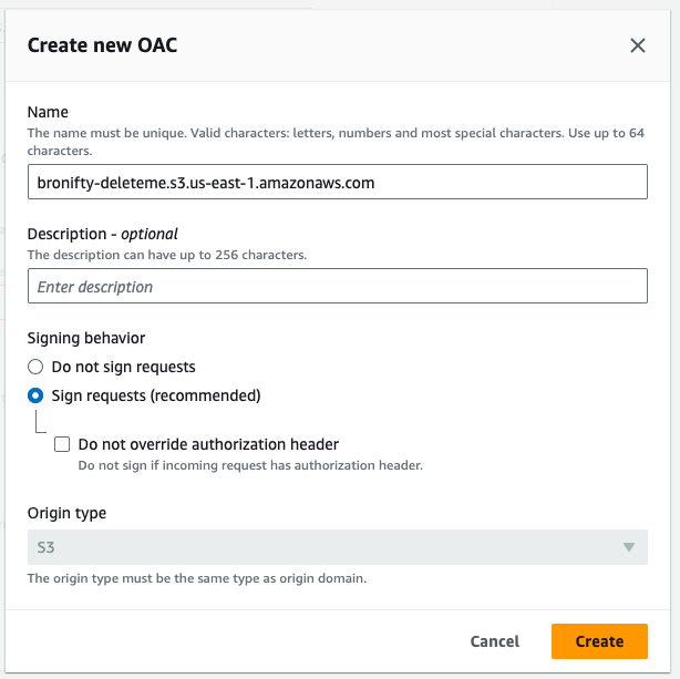 distro-create-oac